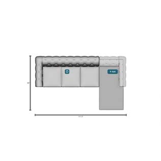 Chesterfield Sectional LTD7701 - 41" Depth