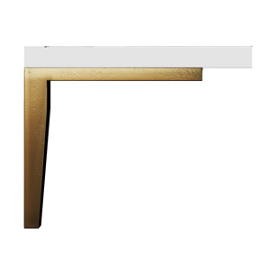 Metal Leg -<br>Hammered Brass