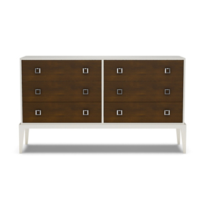 Details Six Drawer Tall Dresser