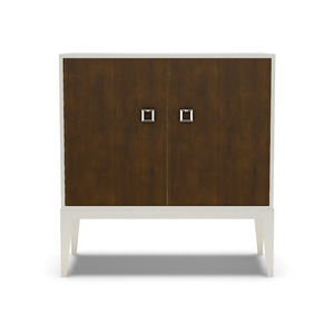Details Two Door Tall Chest with Tray Drawer