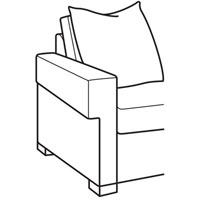 Square P Arm 6 in