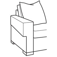 Square P Arm 8 in