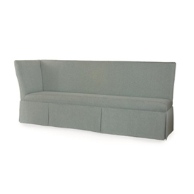 Layla 28" by 28" Skirted LAF Corner Banquette