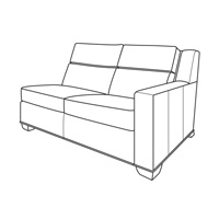 Leatherstone Electric Motion Configurable RAF Love Seat