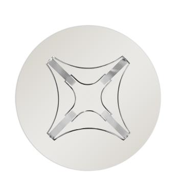Details 54" Round 1/2" Tempered Glass Top with Ogee Edge
