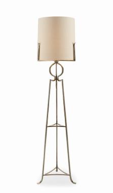 POLISHED STEEL FLOOR LAMP