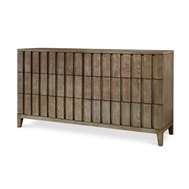 Casa Bella Louvered Dresser - Timber Grey