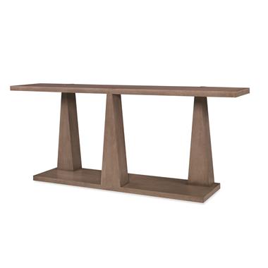 Casa Bella Column Console Table - Timber Grey