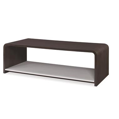 Aria Cocktail Table - Brownstone/Oxford White